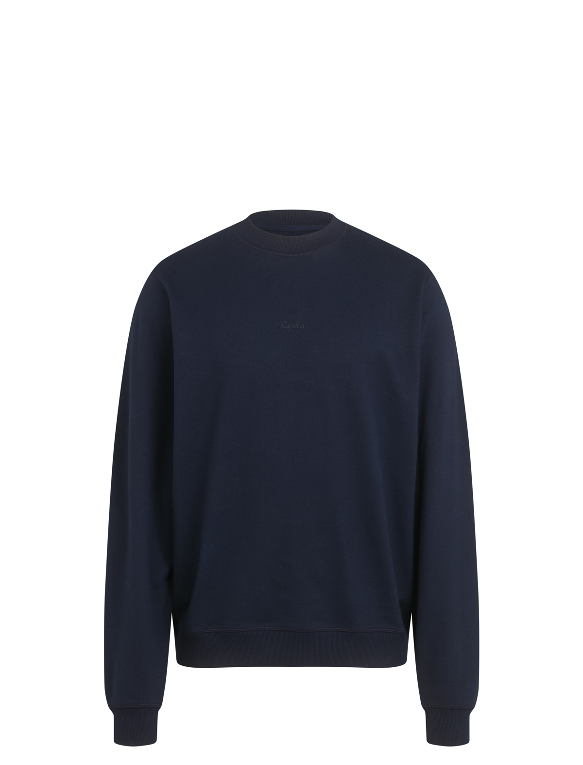 Rapha Mens Cotton Sweatshirt Dark Navy