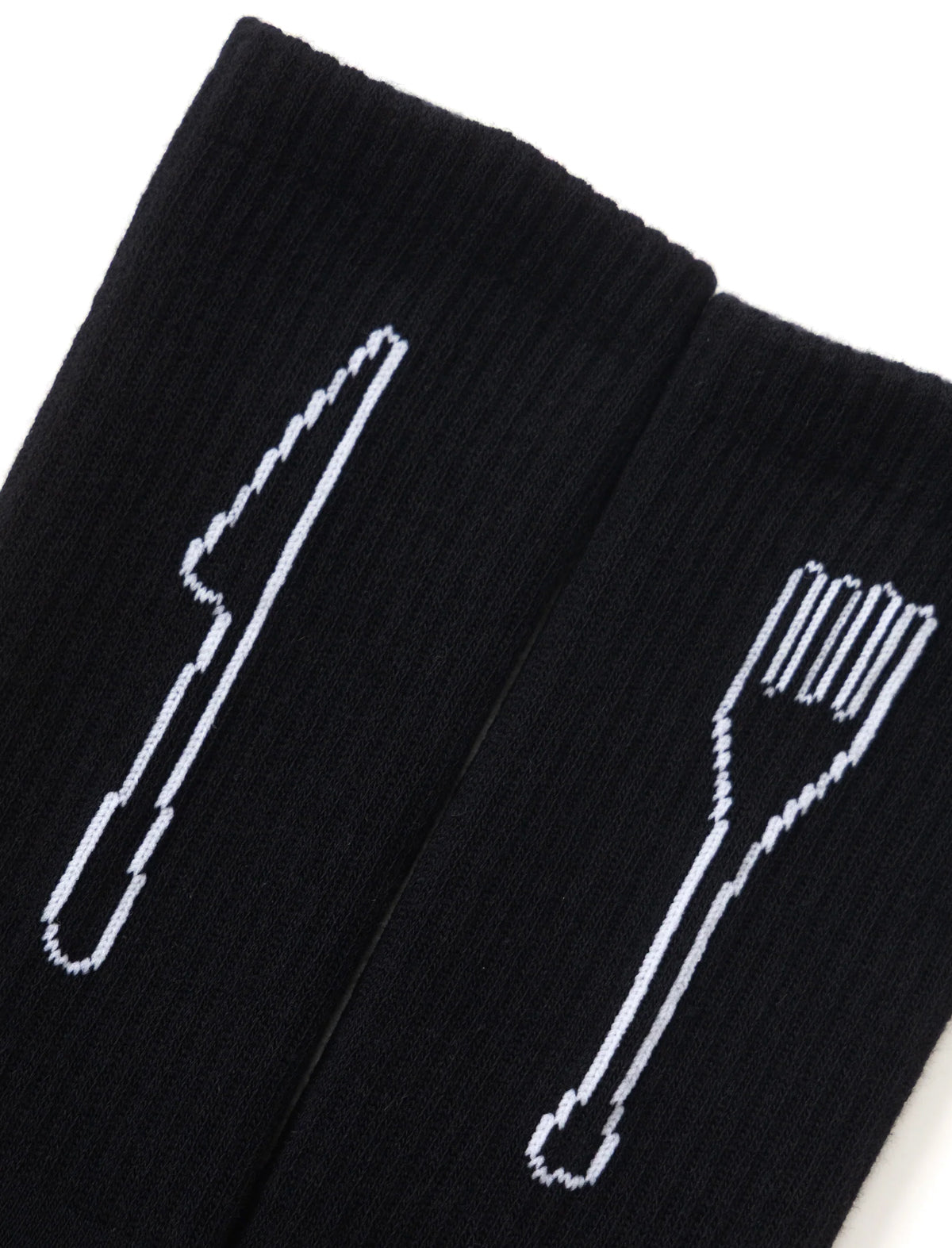 Service Works Knife & Fork Socks Black