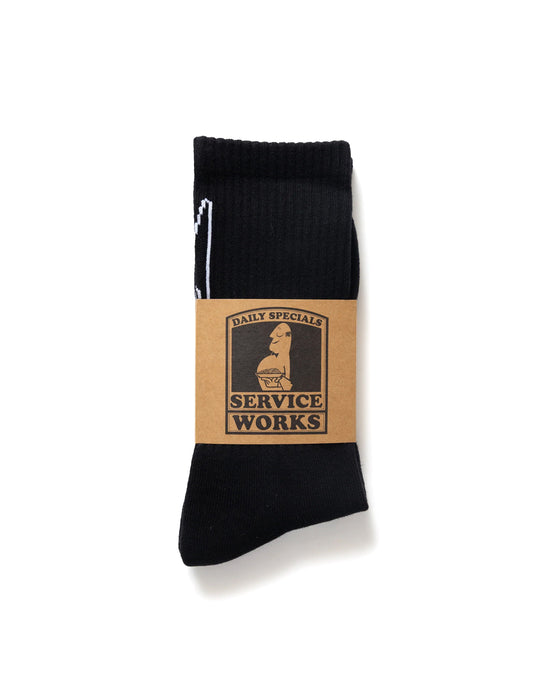 Service Works Knife & Fork Socks Black