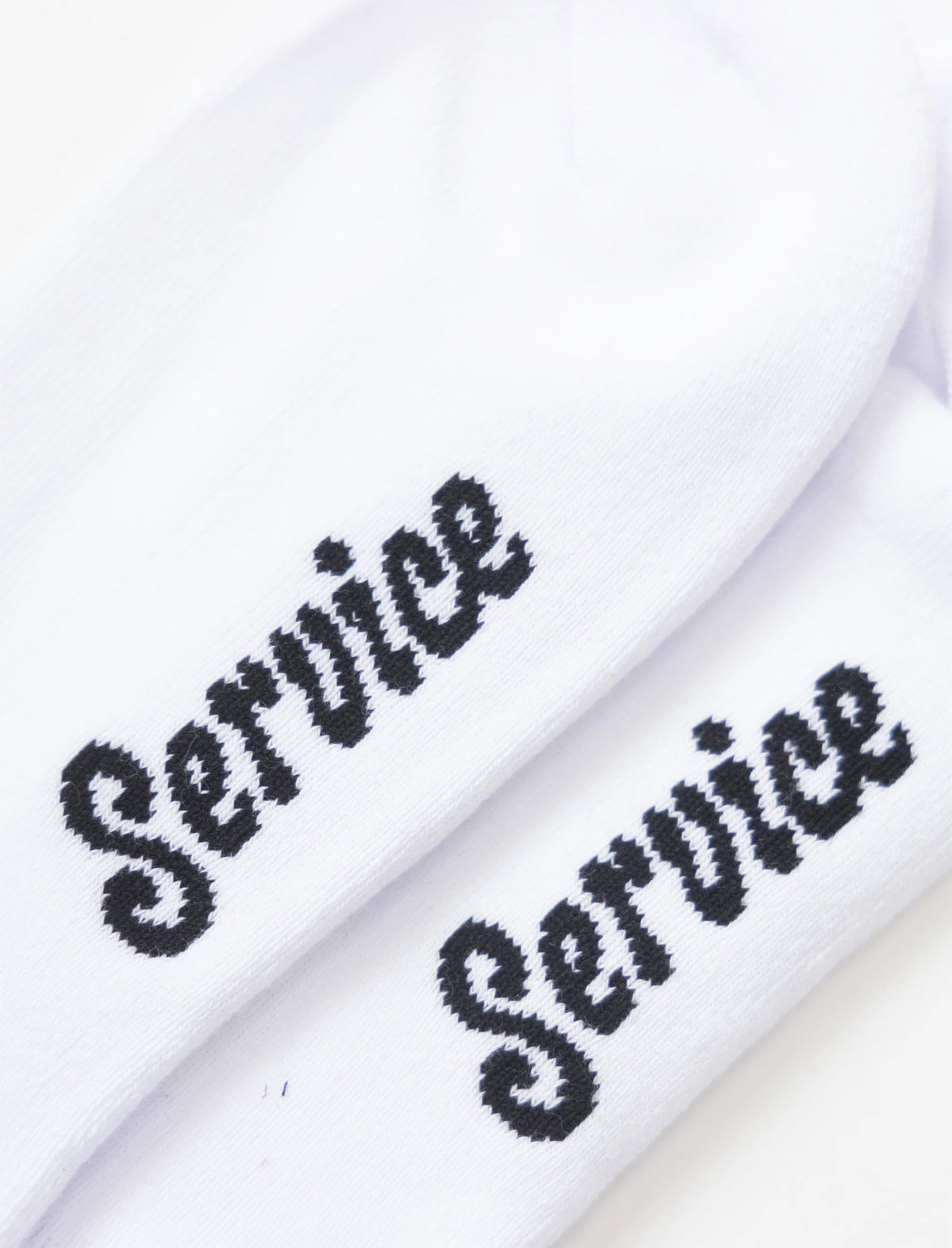 Service Works Knife & Fork Socks White
