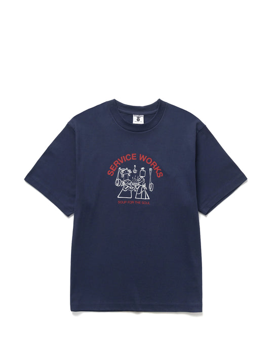 Service Works Soup for the Soul T-Shirt Navy