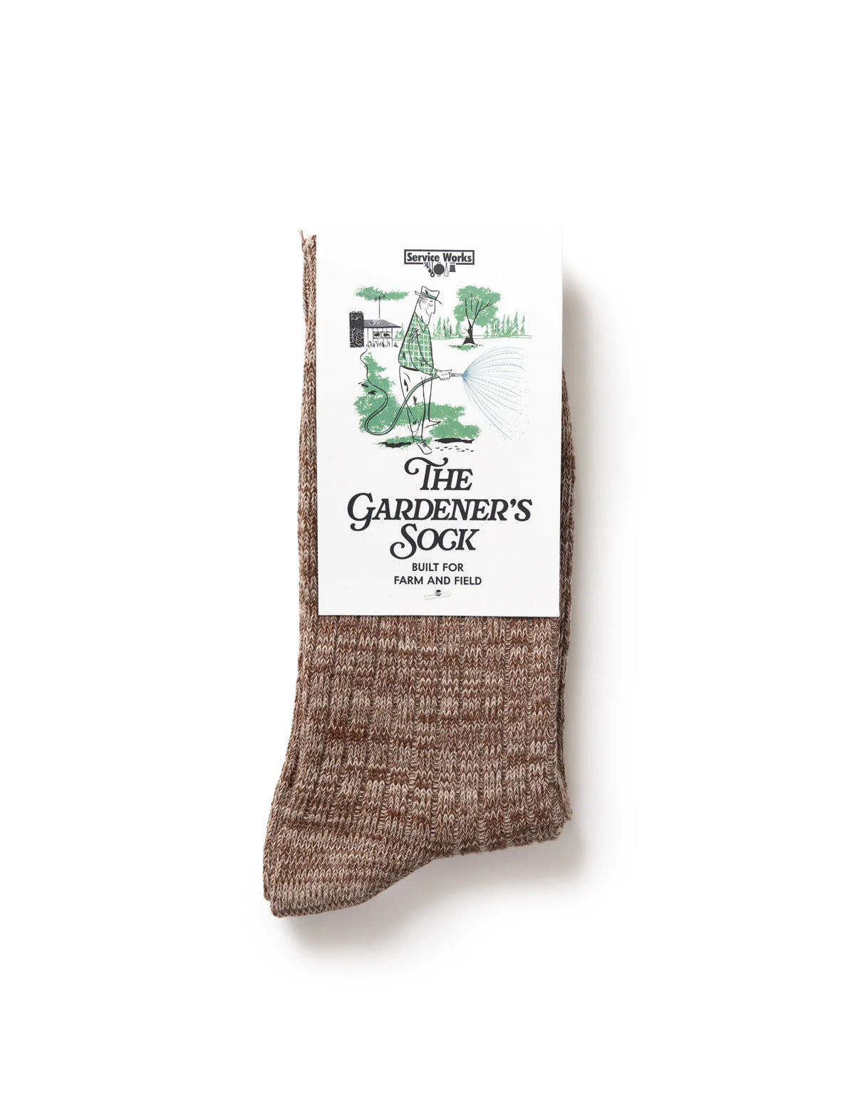 Service Works The Gardener's Sock Brown