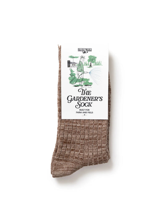 Service Works The Gardener's Sock Brown