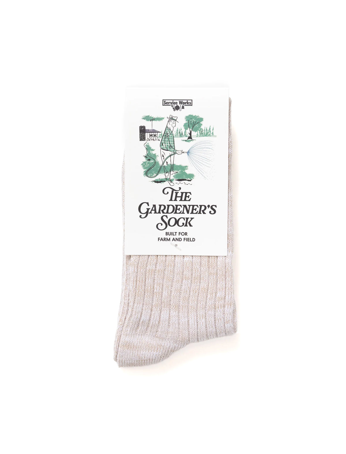 Service Works The Gardener's Sock Off White
