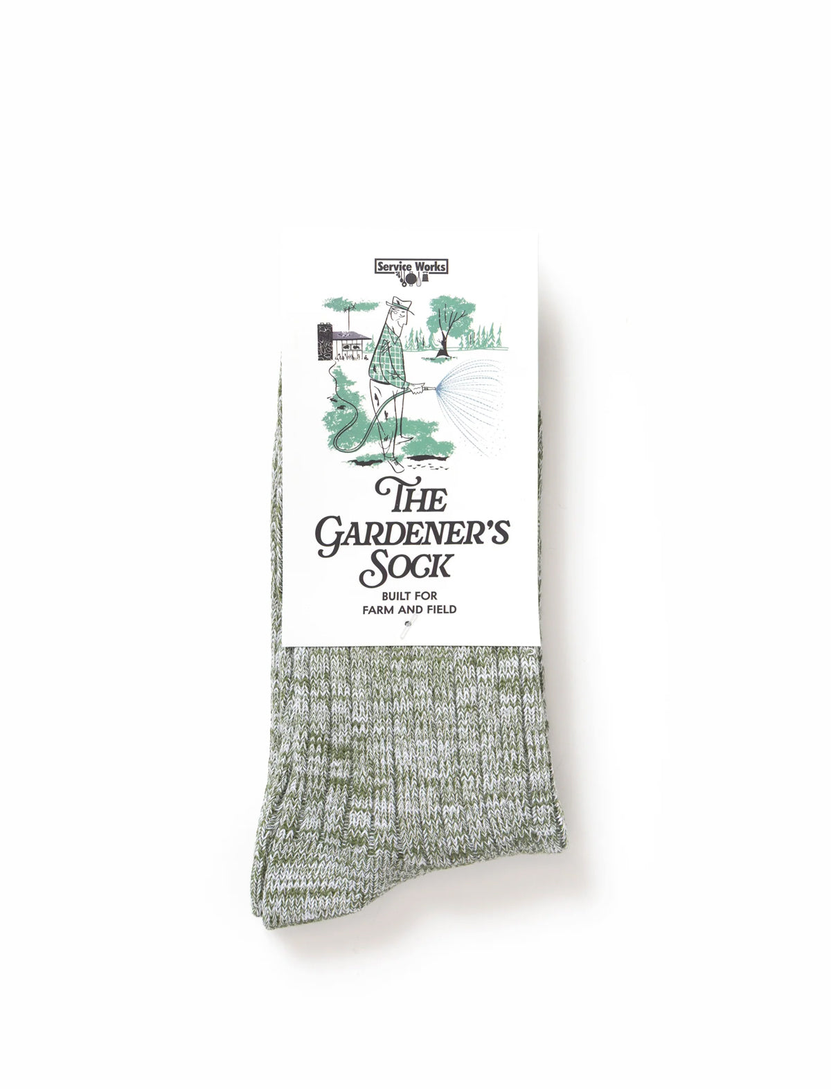 Service Works The Gardeners Sock Green