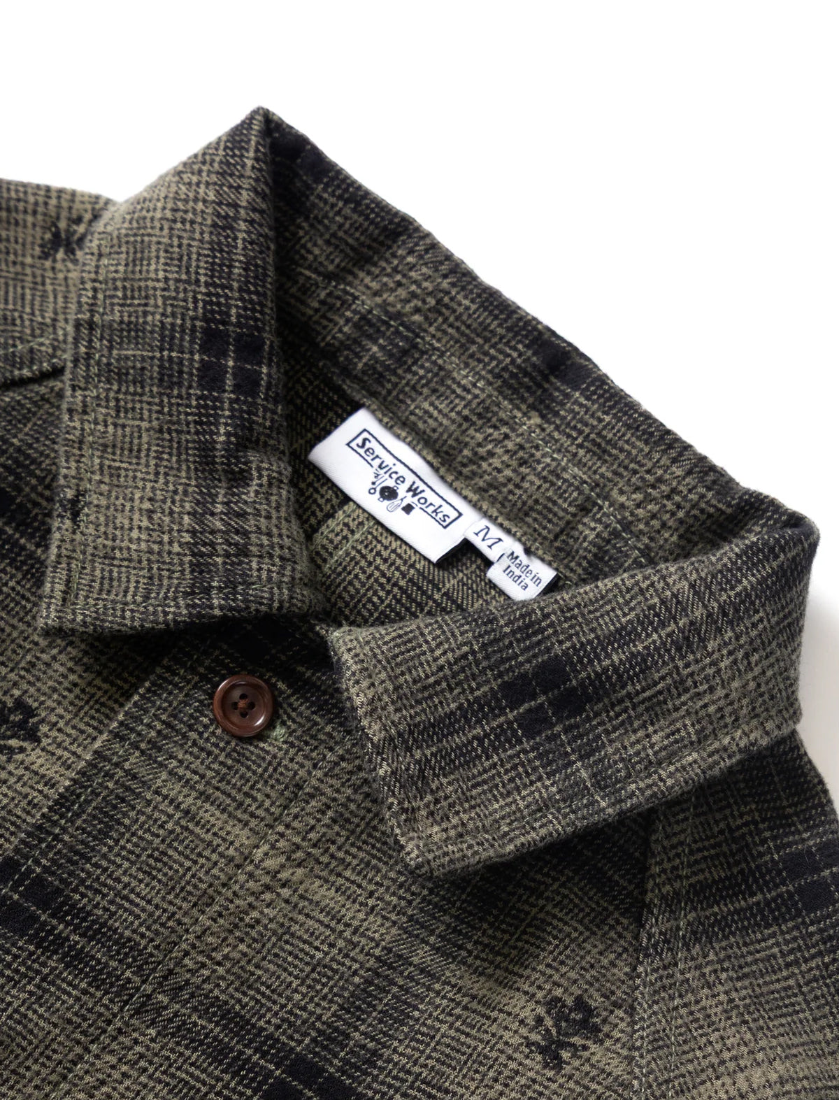 Service Works Thistle Plaid Front of House Jacket Olive