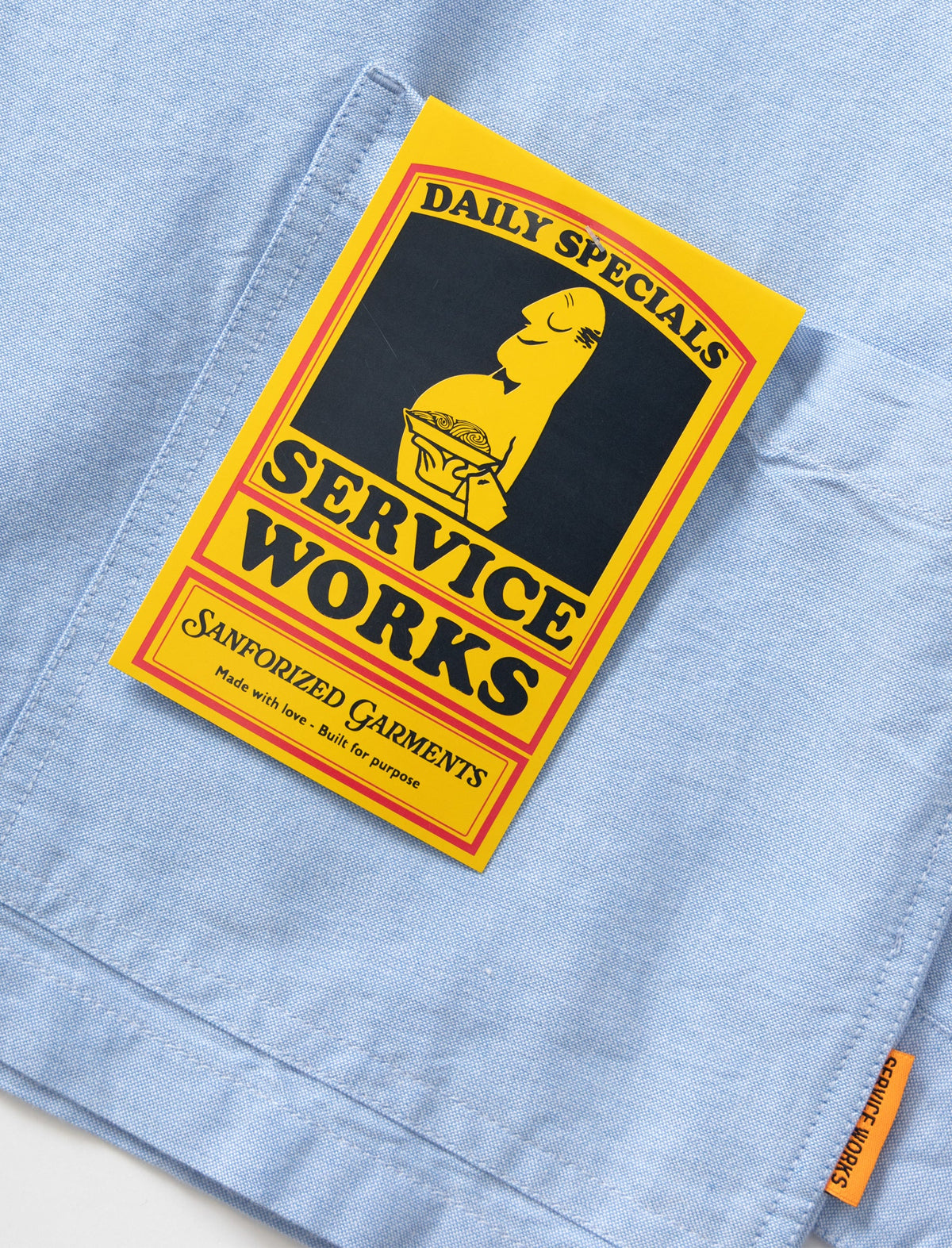 Service Works Waiter Shirt Oxford Blue