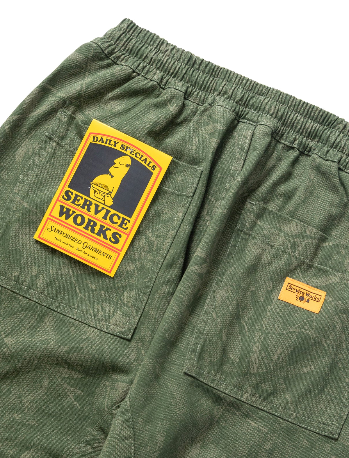 Service Works Xerox Camo Chef Pants Olive