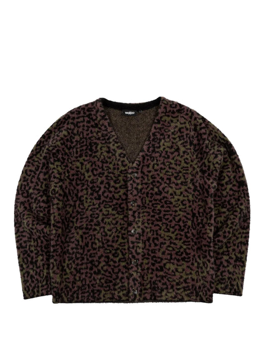 wasted paris Leopard print sweater on a white background