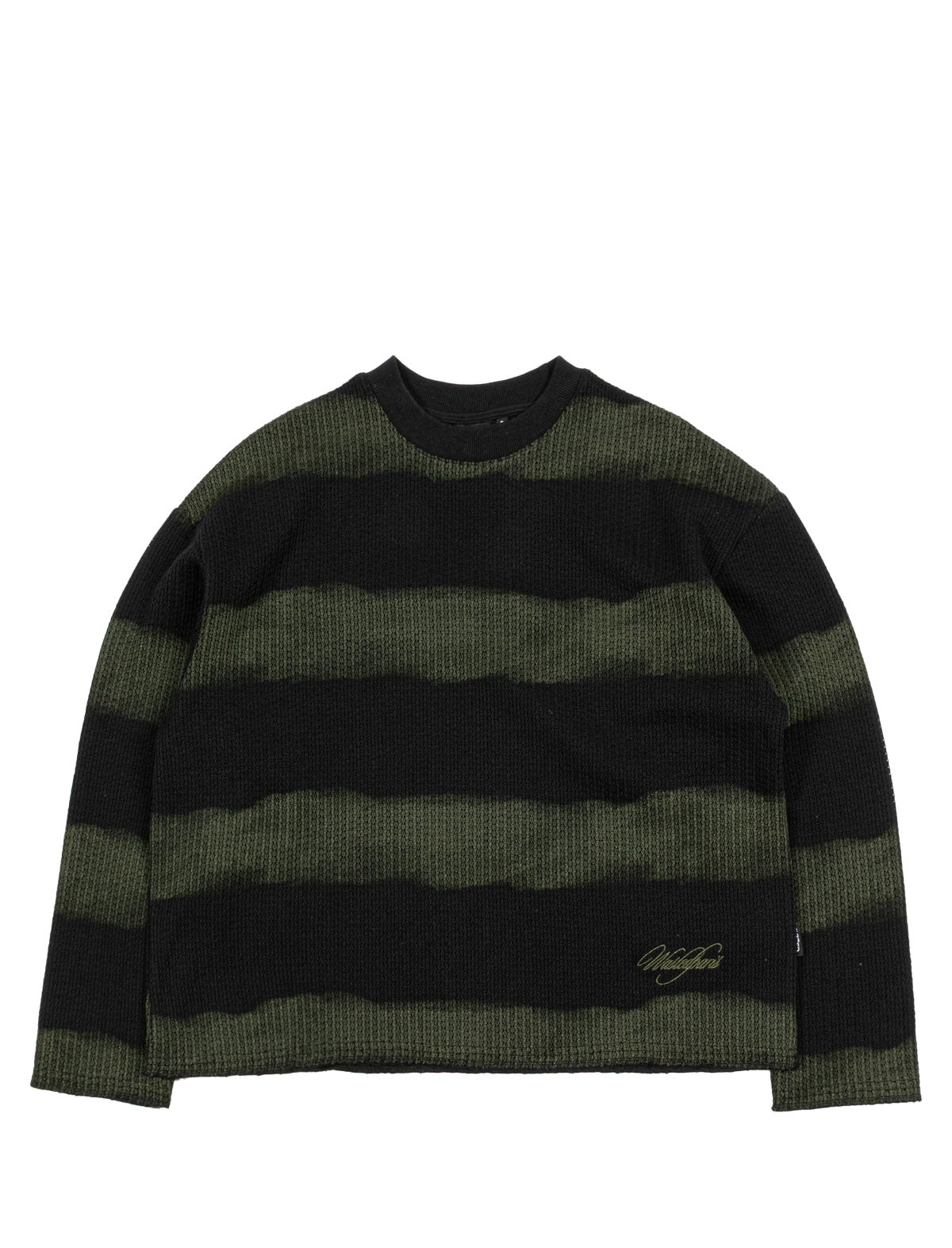 Wasted-Paris Crewneck Script Striped