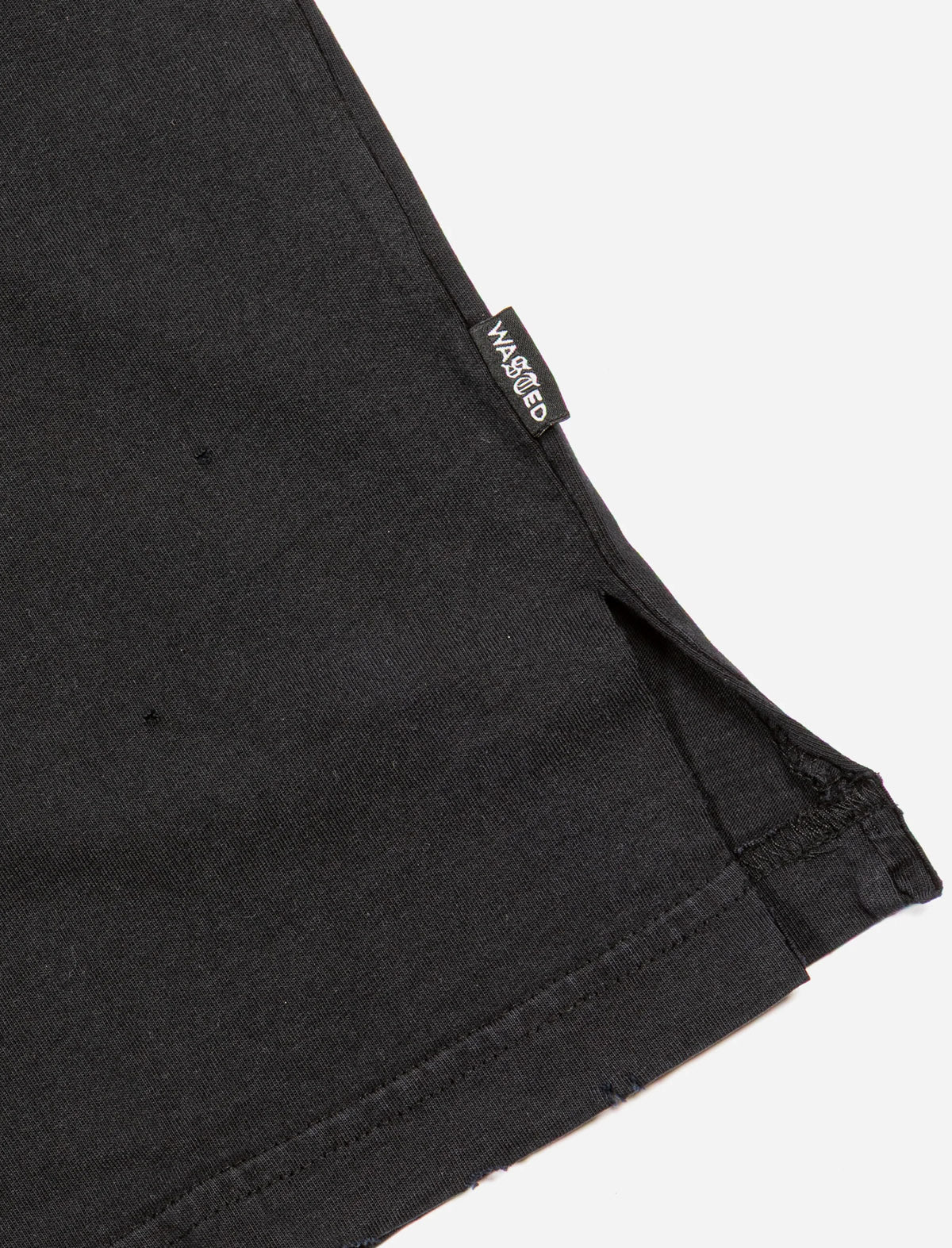 Wasted Skive T-Shirt Washed Black
