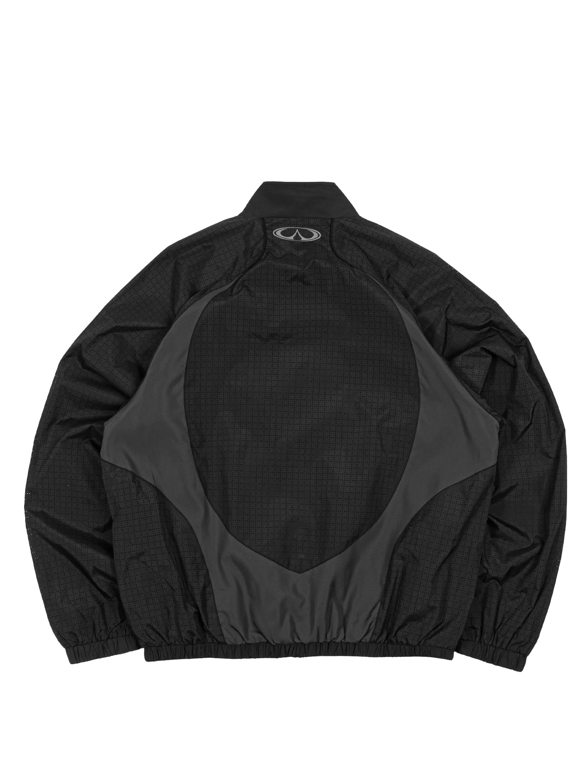 Black and gray jacket on a white background