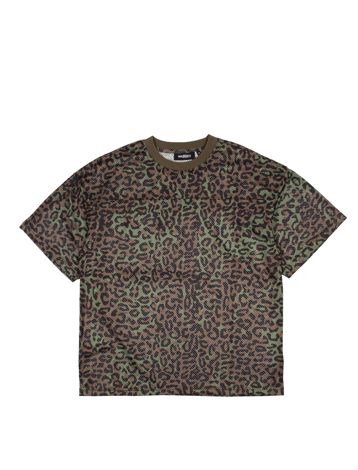 Wasted Cheetah-patterned t-shirt on a white background