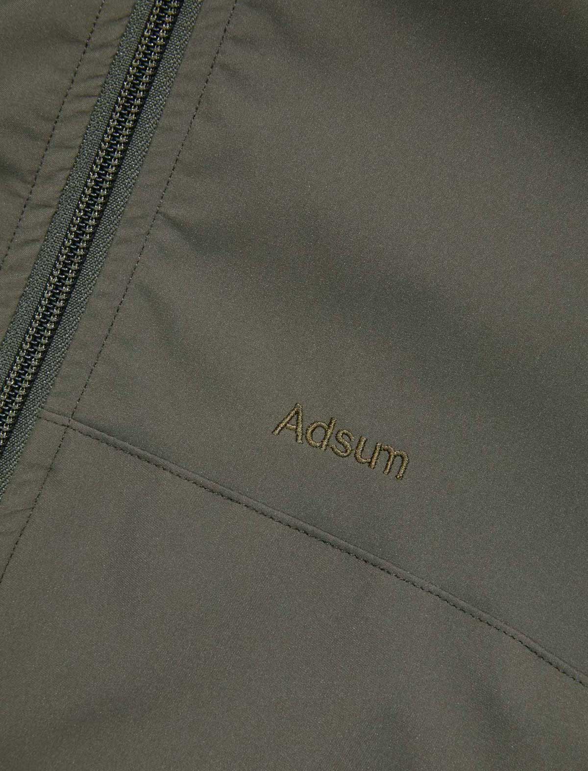 Adsum Atmosphere Jacket Forest Green Ambroidered Logo Sign Off