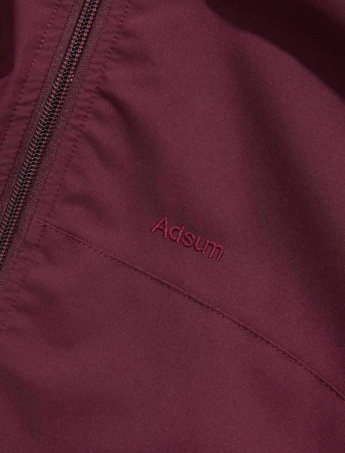 Adsum Atmosphere Jacket Merlot Embroidered Logo Sign Off