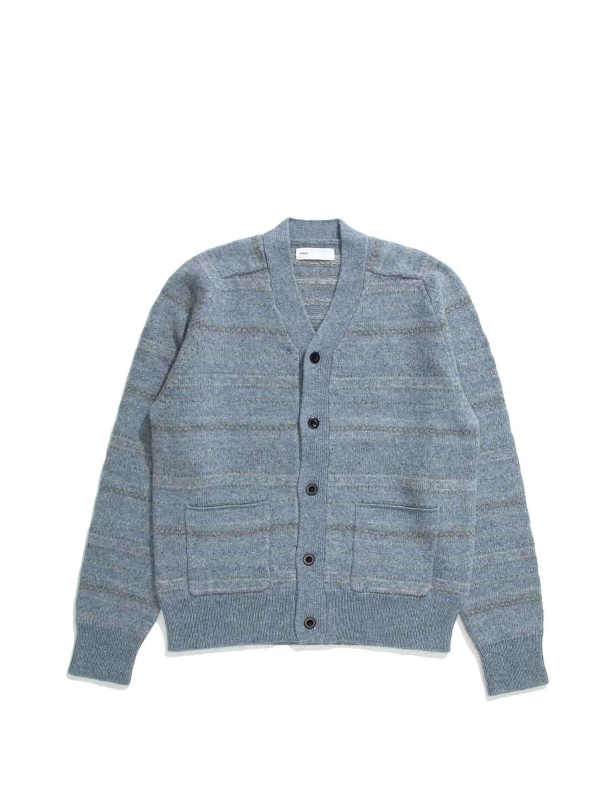 Adsum Nordic Cardigan Light Blue Front