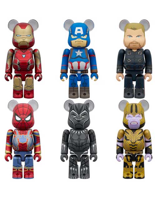 Medicom Bearbrick Chase Marvel The Infinity Saga 100% Blind Box