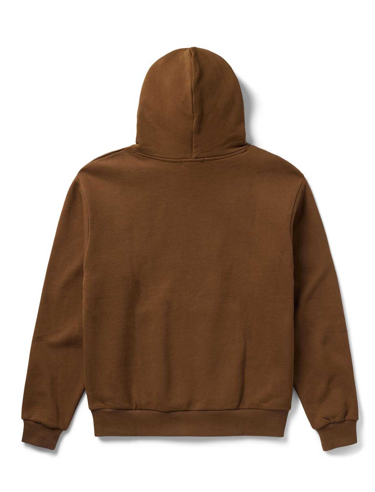 Brown hoodie on a white background