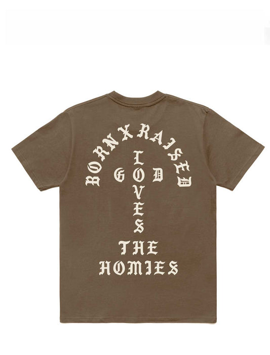 Born X Raised Unconditional Love T-Shirt Walnut