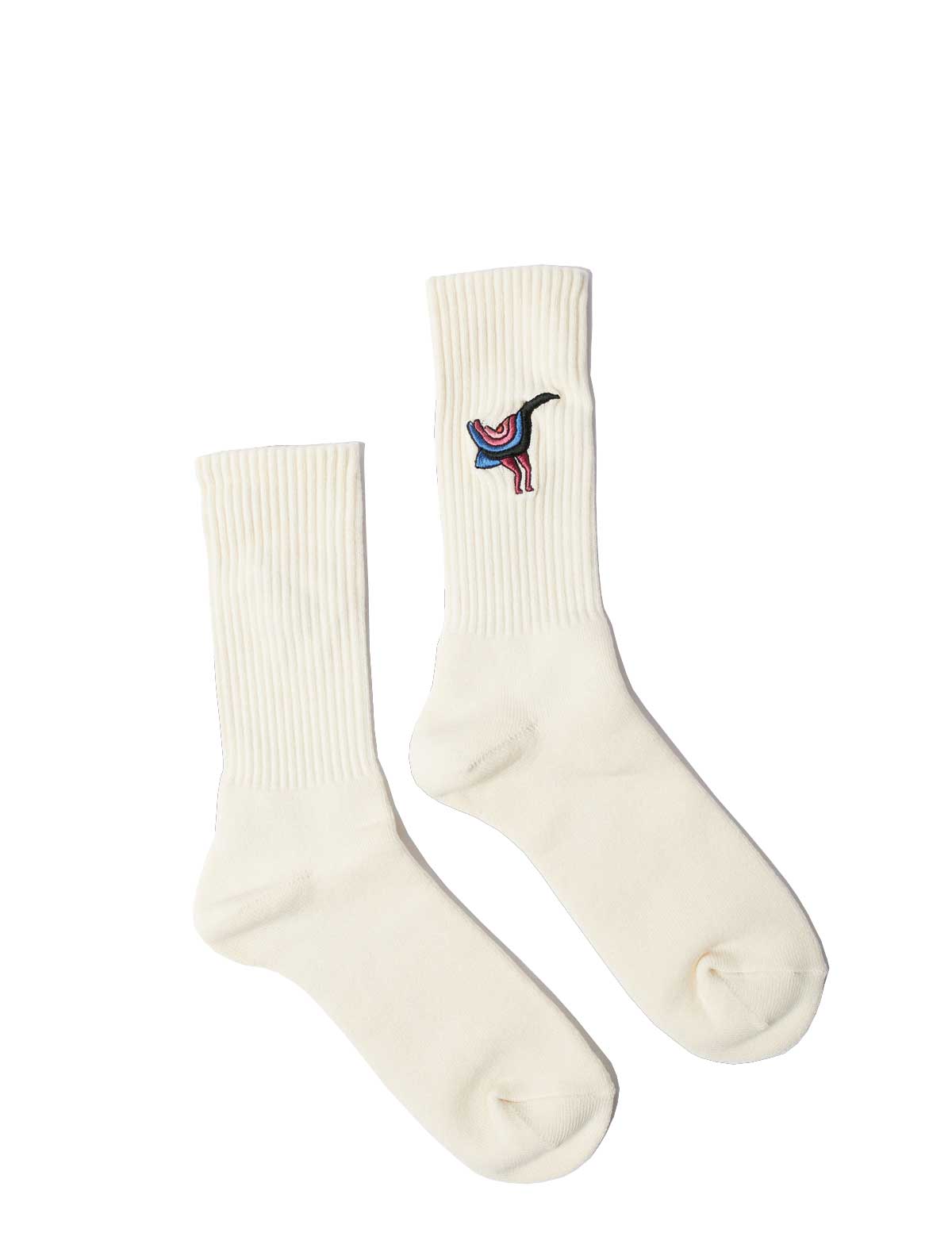 By Parra Angry Duck Crew Socks Off White