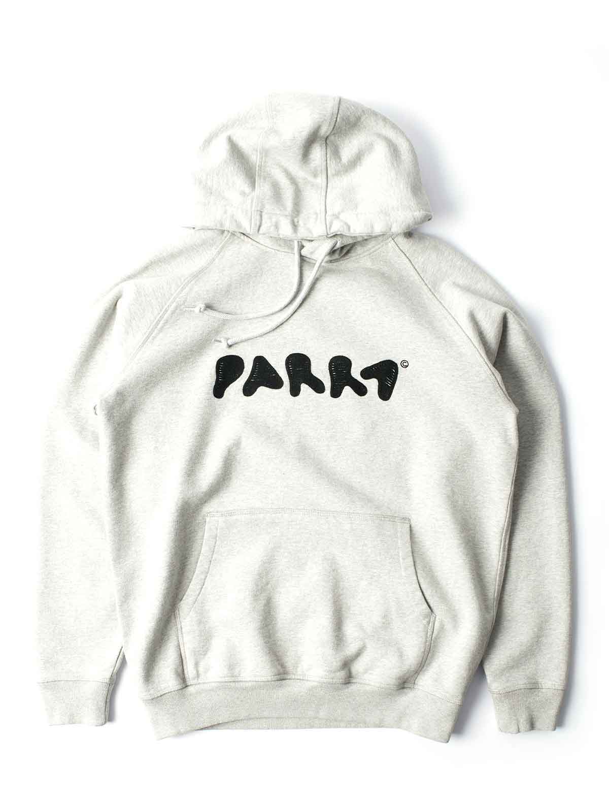 By Parra Blob Logo Hooded Sweatshirt Heather Grey