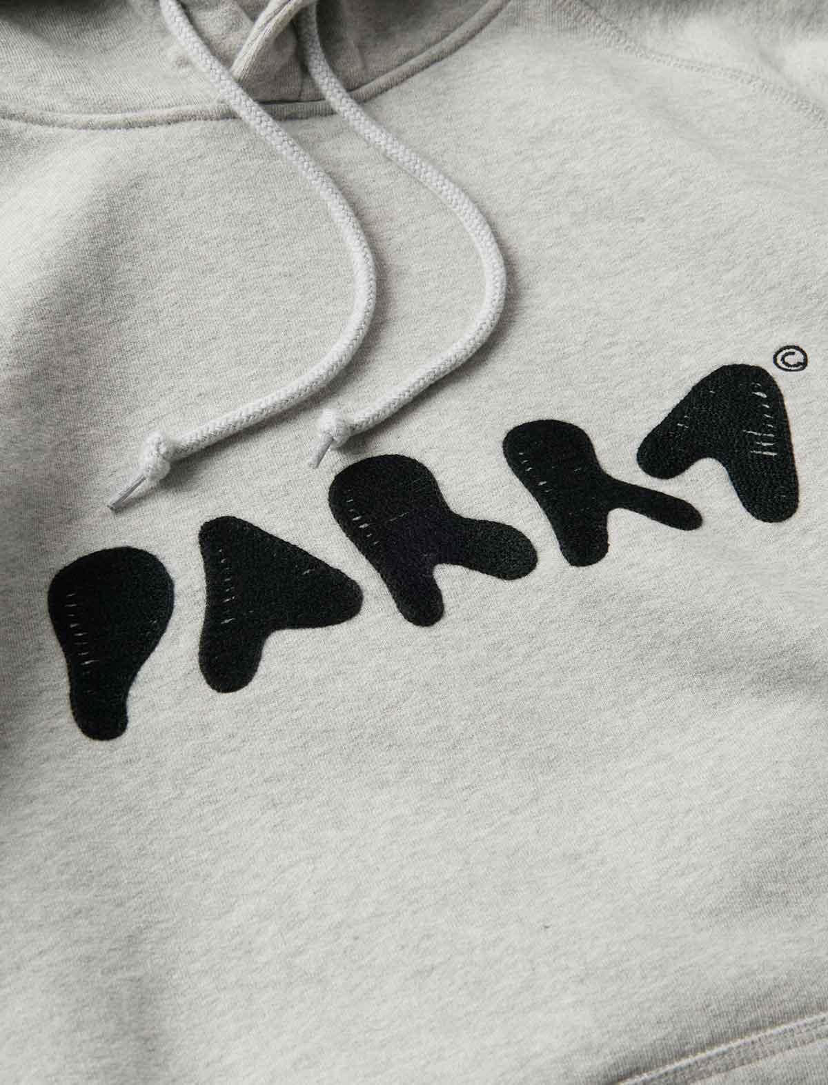 By Parra Blob Logo Hooded Sweatshirt Heather Grey