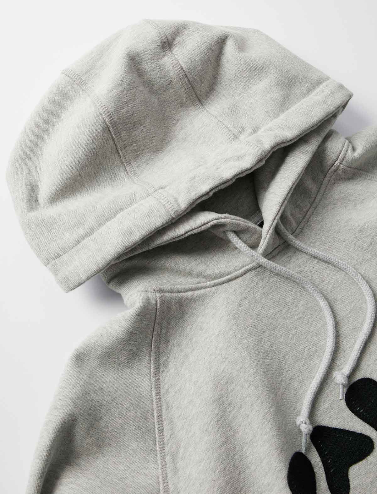 By Parra Blob Logo Hooded Sweatshirt Heather Grey