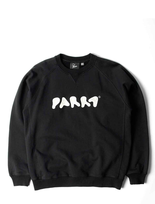 By Parra Blob Logo Crewneck Sweatshirt Washed Black