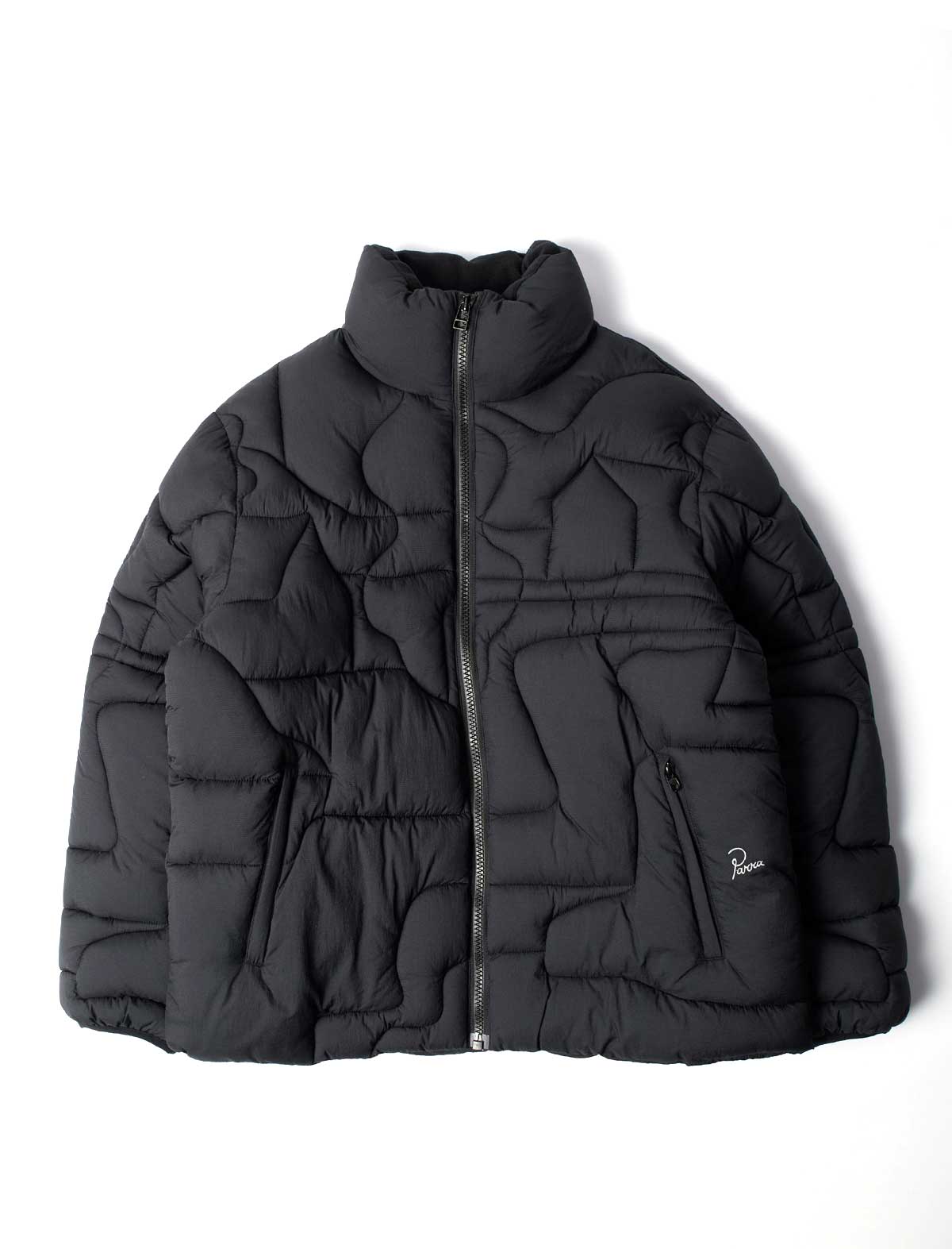 By Parra Boring Village Puffer Jacket Black front