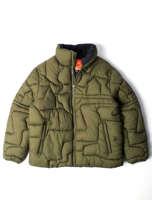 By Parra Boring Village Puffer Jacket Green front