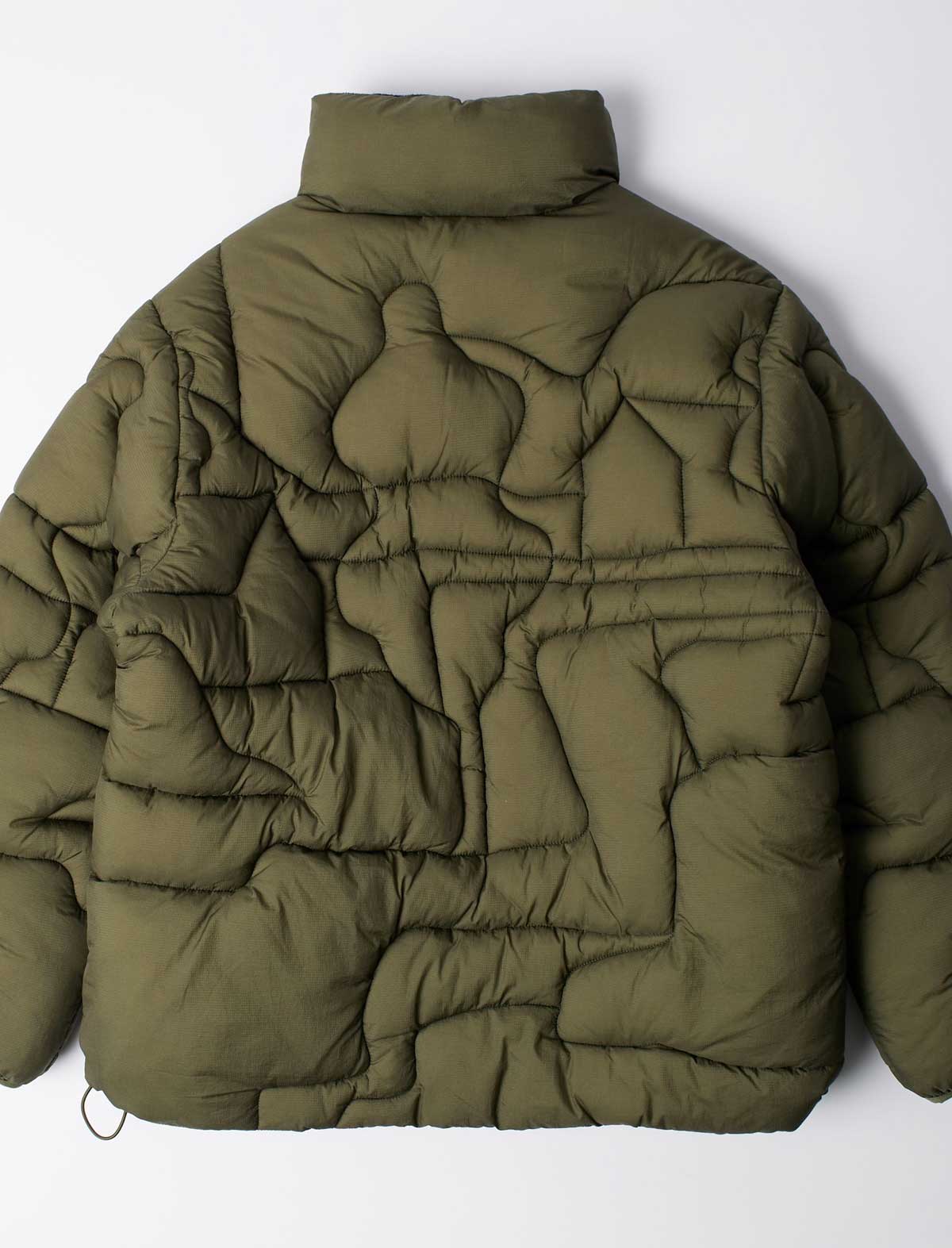 By Parra Boring Village Puffer Jacket Green back