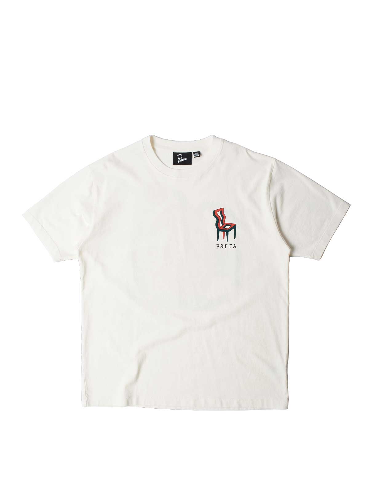 By Parra Face Ball T-Shirt Off White front