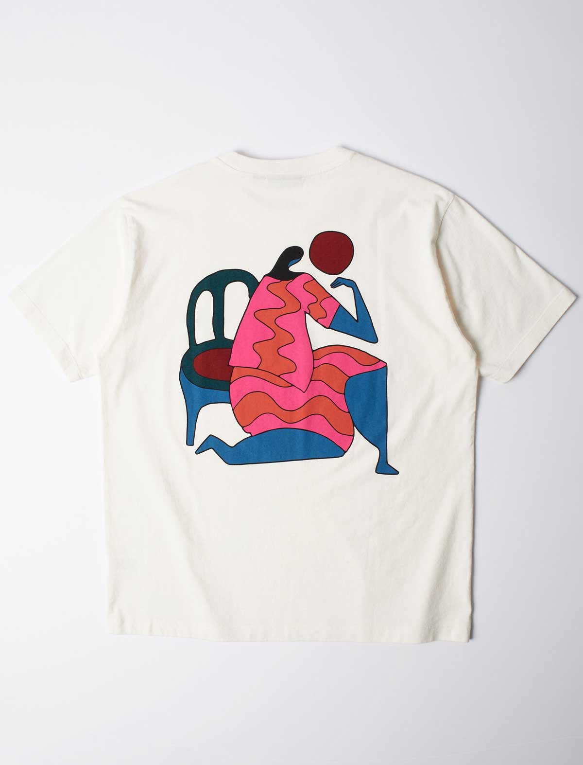 By Parra Face Ball T-Shirt Off White back