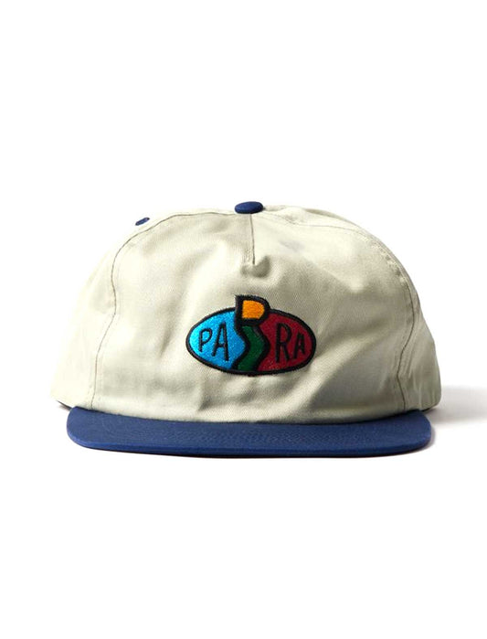 By Parra Legs Logo 5 Panel Cap Off White