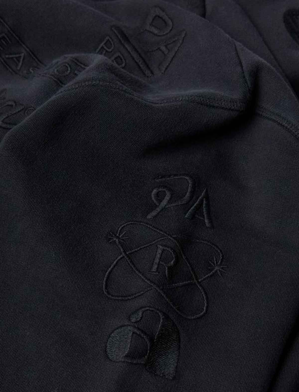 By Parra Media Training Quarter Zip Pullover Sweater Black