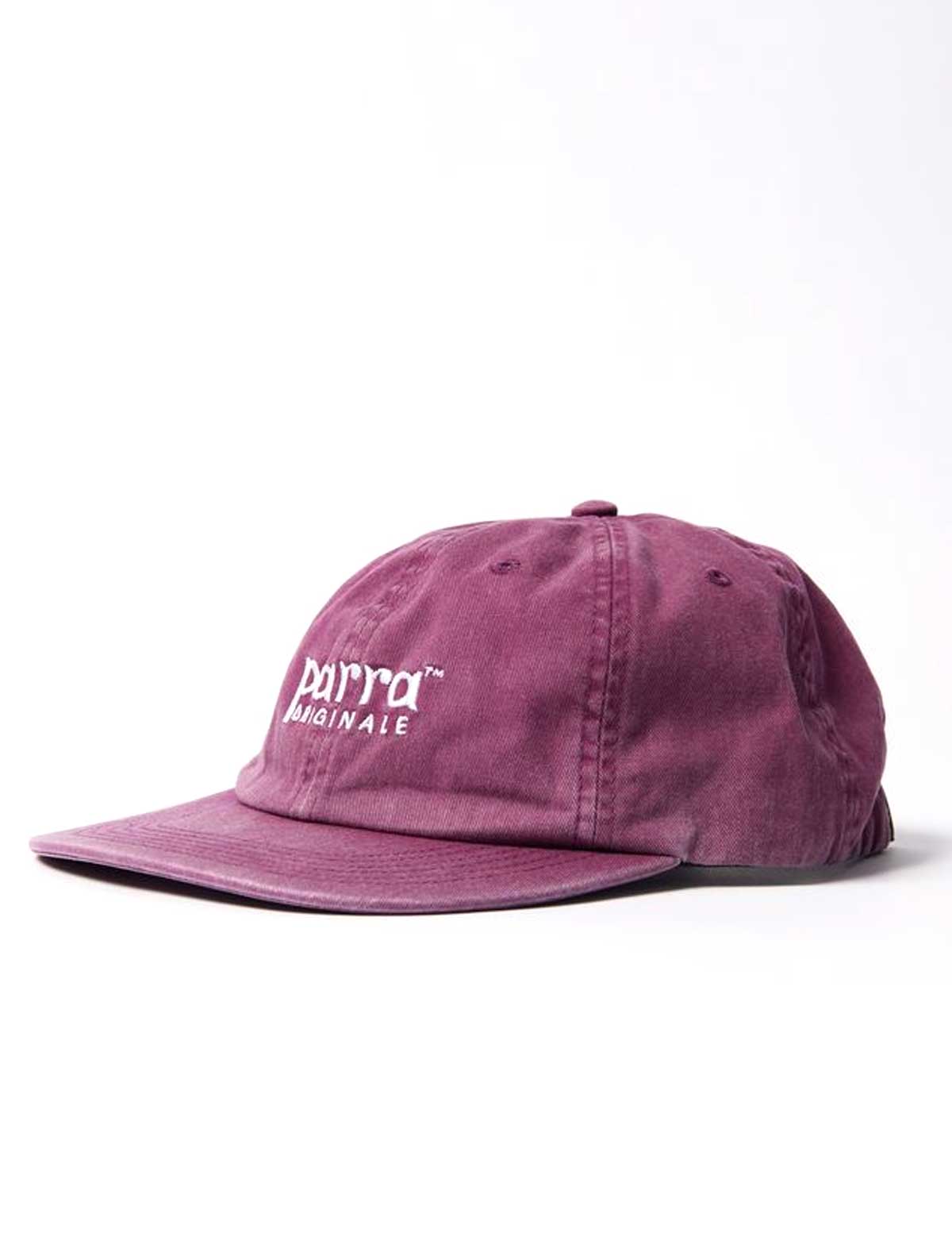 By Parra Originale 6 Panel Cap Washed Magenta Side