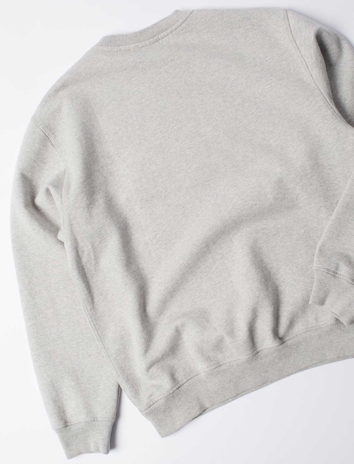 By Parra Rounded PAR Crewneck Sweatshirt Heather Grey back