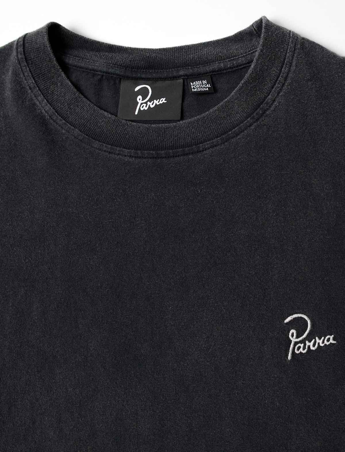 By Parra Signature T-Shirt Washed Black slose up detail