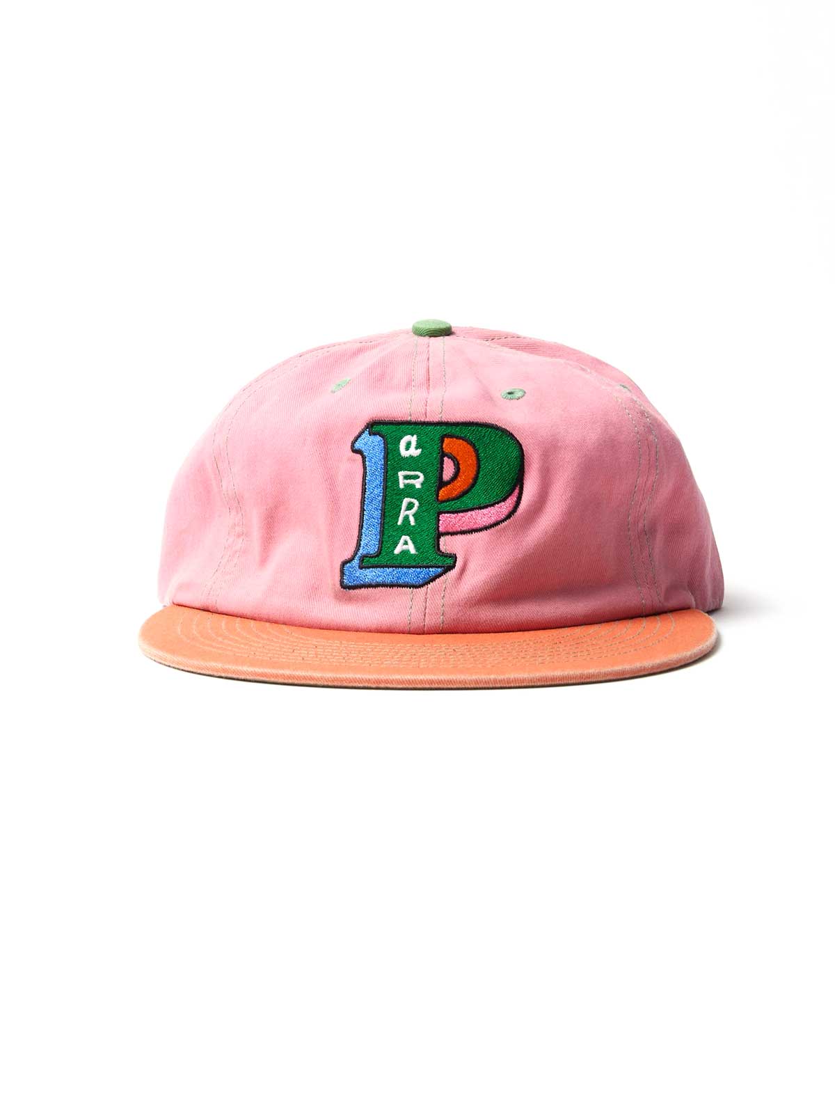 By Parra Slanted P 6 Panel Cap Pink