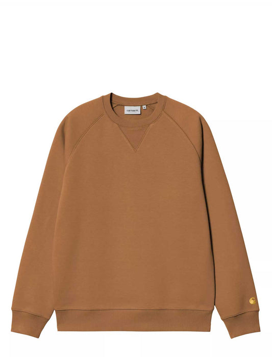 carhartt chase Brown sweatshirt on a white background