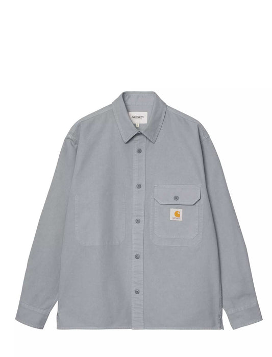 Carhartt Reno Shirt Jacket Light grey with a brand logo on a white background