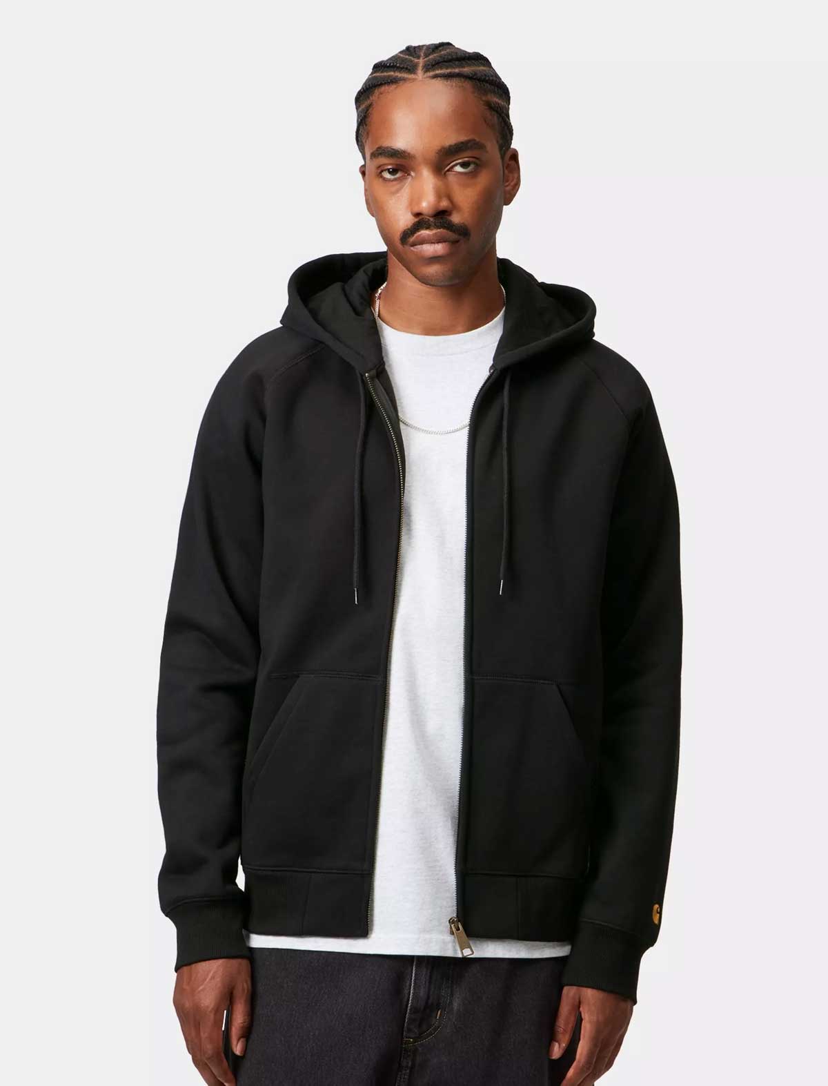 Carhartt WIP Hooded Chase Jacket Black/Gold