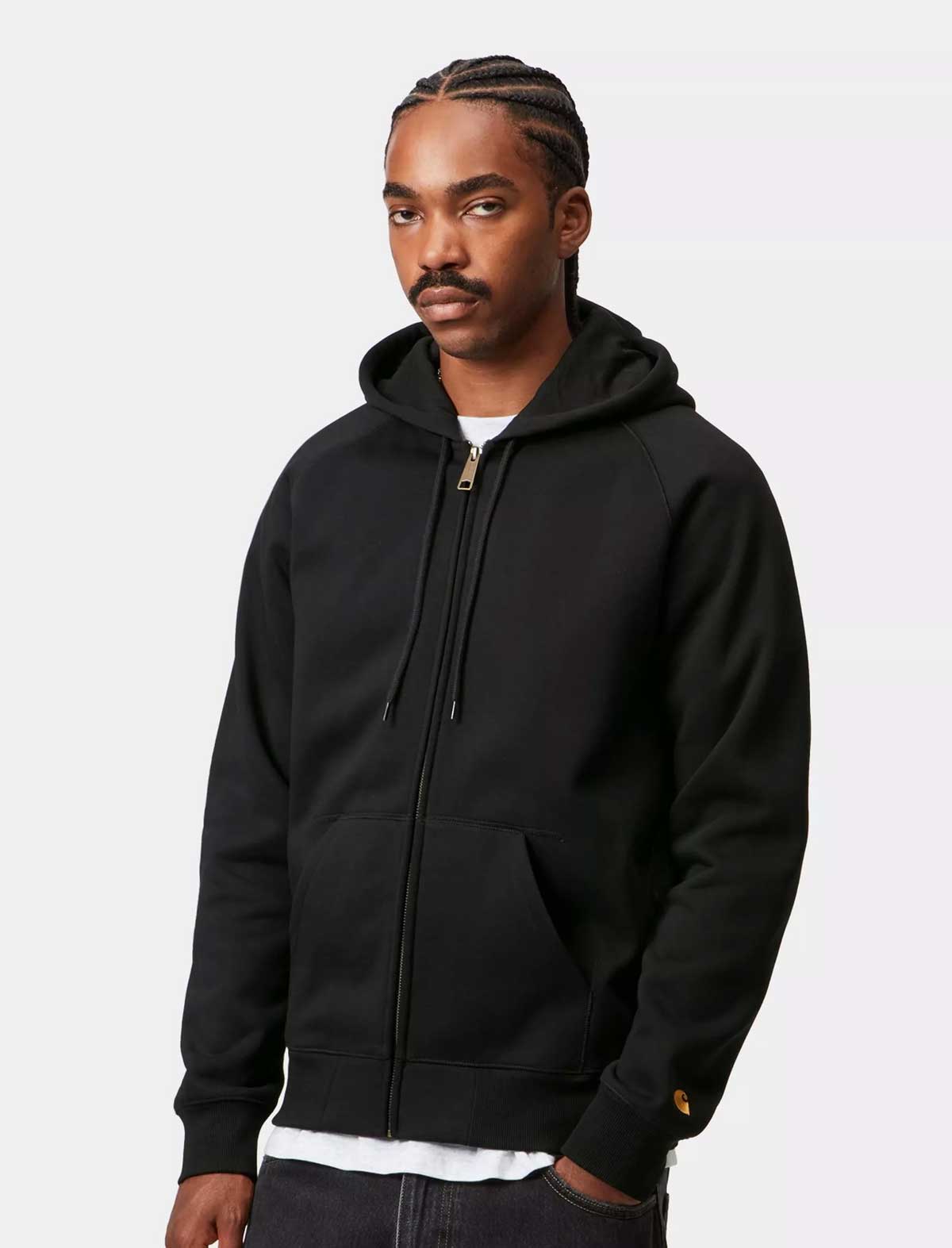 Carhartt WIP Hooded Chase Jacket Black/Gold