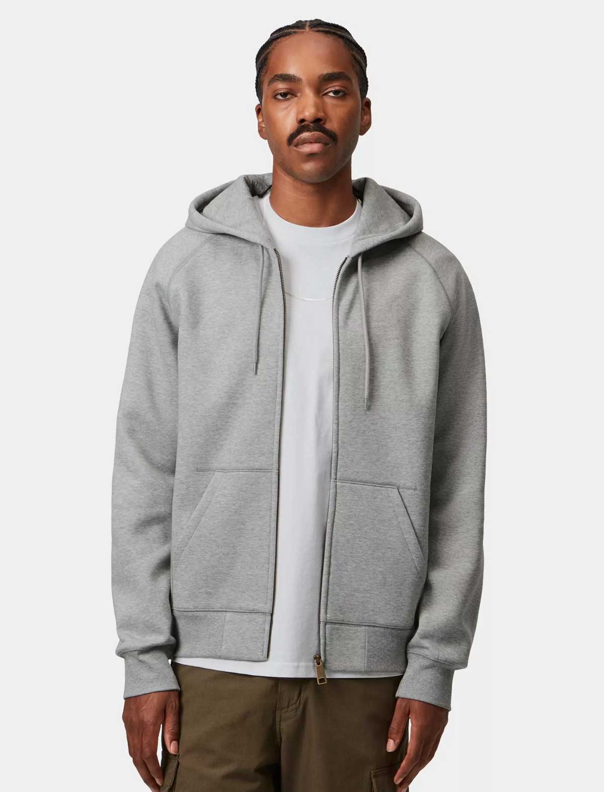 Carhartt WIP Hooded Chase Jacket Grey Heather/Gold