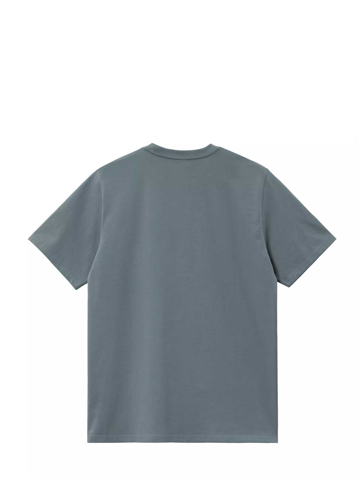 Carhartt WIP Blue Chase t-shirt on a white background