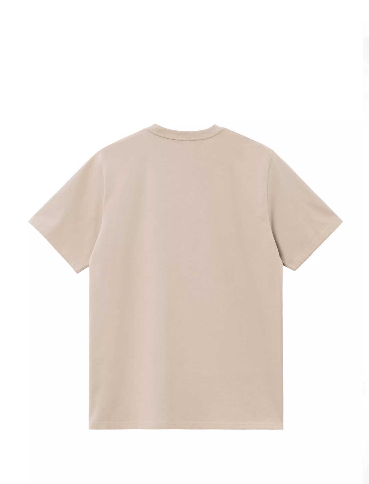 carhartt wip chase Beige t-shirt on a white background