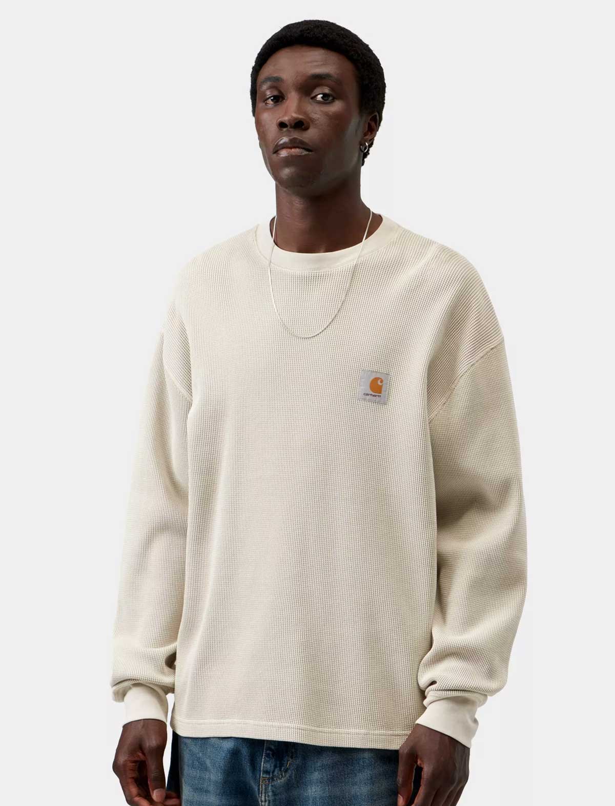 Carhartt WIP LS Vista Waffle T-Shirt Dark Fleur De Sel