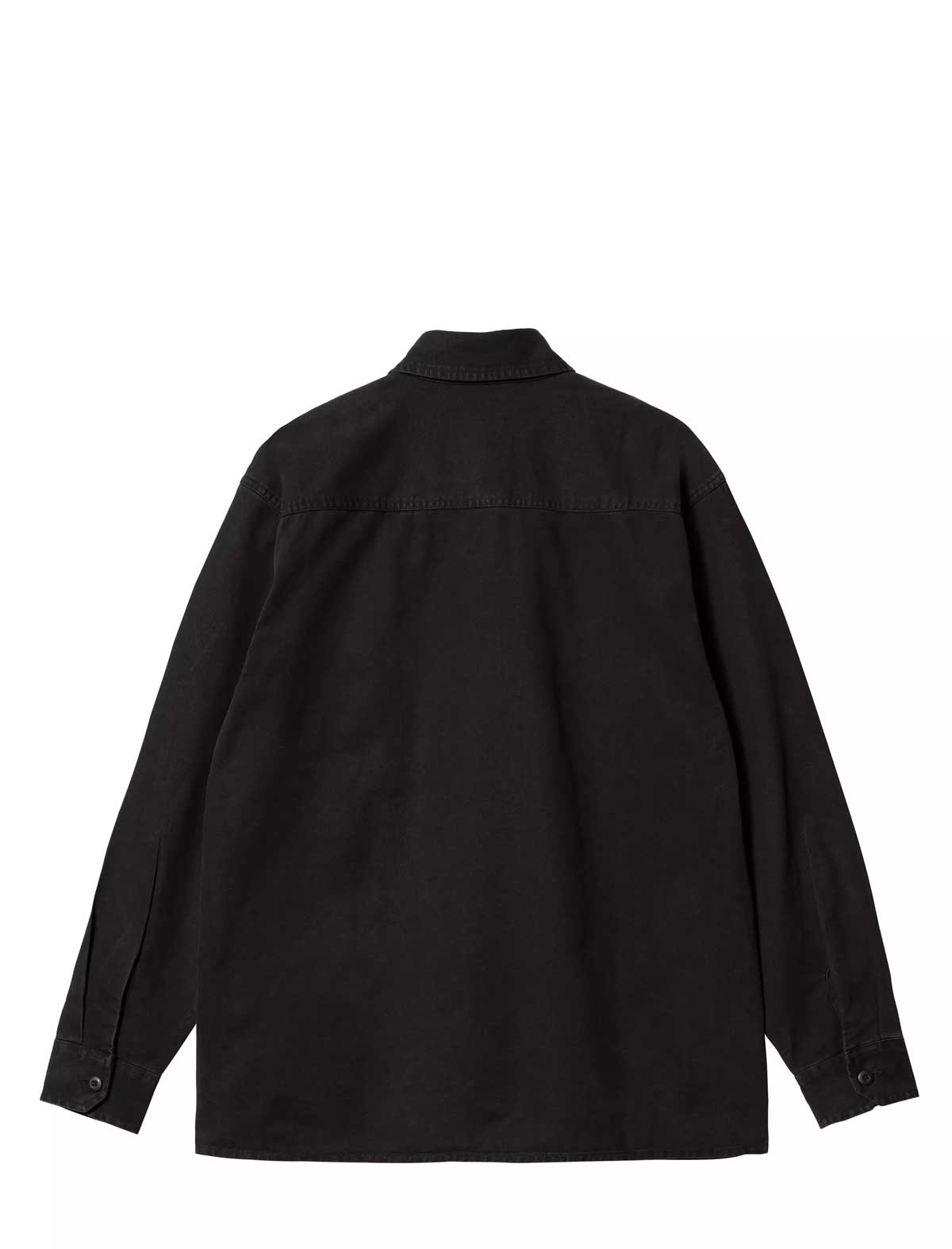 Carhartt WIP Reno Shirt Jacket Black on a white background