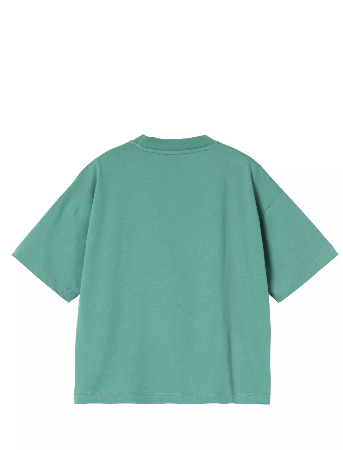 Green t-shirt on a white background