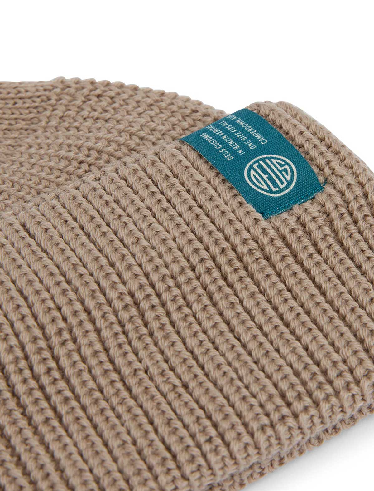 Deus Ex Machina Classics Deck Pill Beanie Khaki Detail